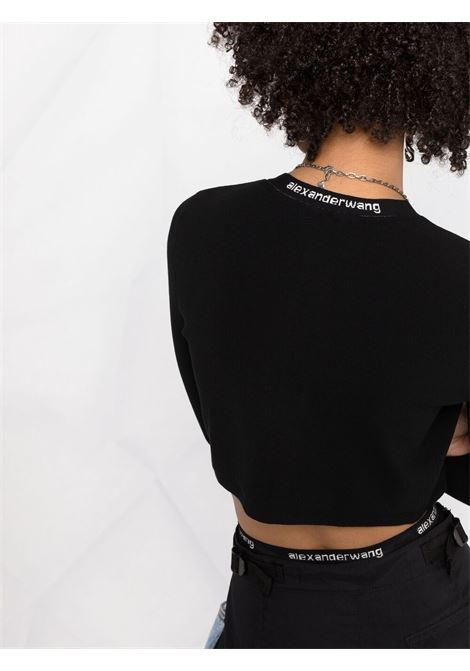 Cardigan crop in nero - donna ALEXANDER WANG | 4KC2213076001